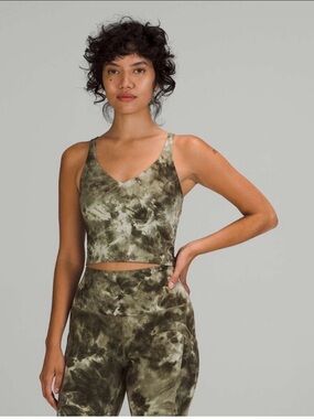 Lululemon Align Tank Top Women's Diamond Dye Light Sage Medium Olive size 10